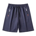 thumbnail image 1 of CONZONE Mens Sports Shorts Elastic Waist Athletic Shorts for Men Solid Color Lightweight Loose Fit Workout Gym Shorts With Pockets, 1 of 5
