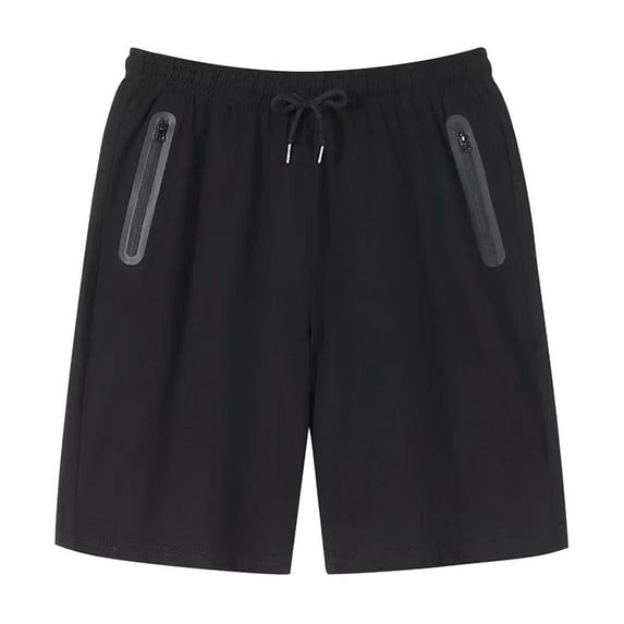 CONZONE Mens Sports Shorts Elastic Waist Drawstring Summer Shorts for Men Solid Color Lightweight Loose Fit Workout Gym Shorts With Pockets