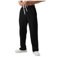thumbnail image 1 of CONZONE Mens Sweatpants Straight Leg Elastic Waist Drawstring Joggers For Men Comfortable Fit Casual Fall Winter Sports Trousers With Pockets, 1 of 7