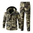 thumbnail image 1 of CONZONE Mens Sweatsuit 2 Piece Sets Casual Men's Jogging Tracksuit Set Camouflage Windproof Jacket Pants Hiking Suit for Men Cozy Fall Winter Athletic Track Suit Outfits, 1 of 4