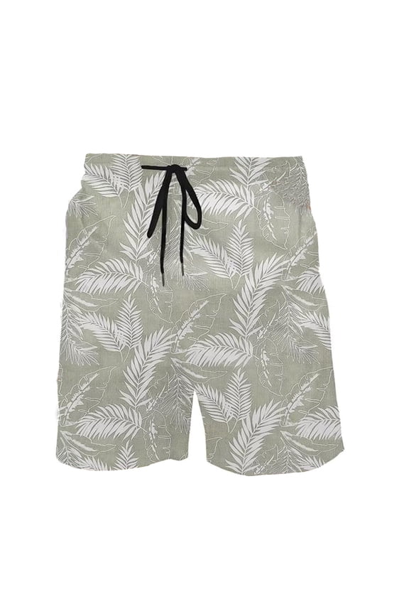 Mens Swim Trunks Elastic Waist Drawstring Summer Shorts for Men Hawaii Graphic Y2K Lightweight Loose Fit Vacation Beach Shorts With Pockets