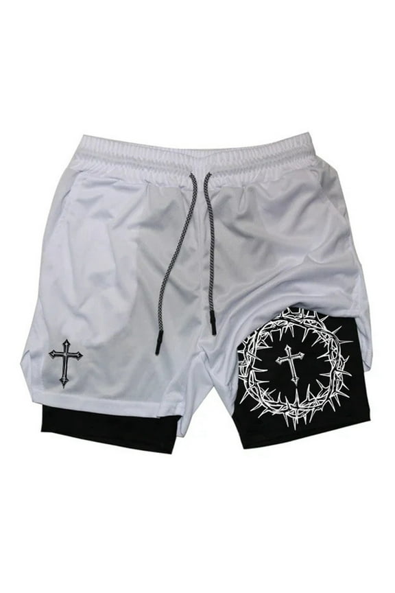 Mens Swim Trunks With Mesh Liner Elastic Waist Drawstring Summer Shorts for Men Hawaii Graphic Y2K Lightweight Loose Fit Vacation Beach Shorts With Pockets