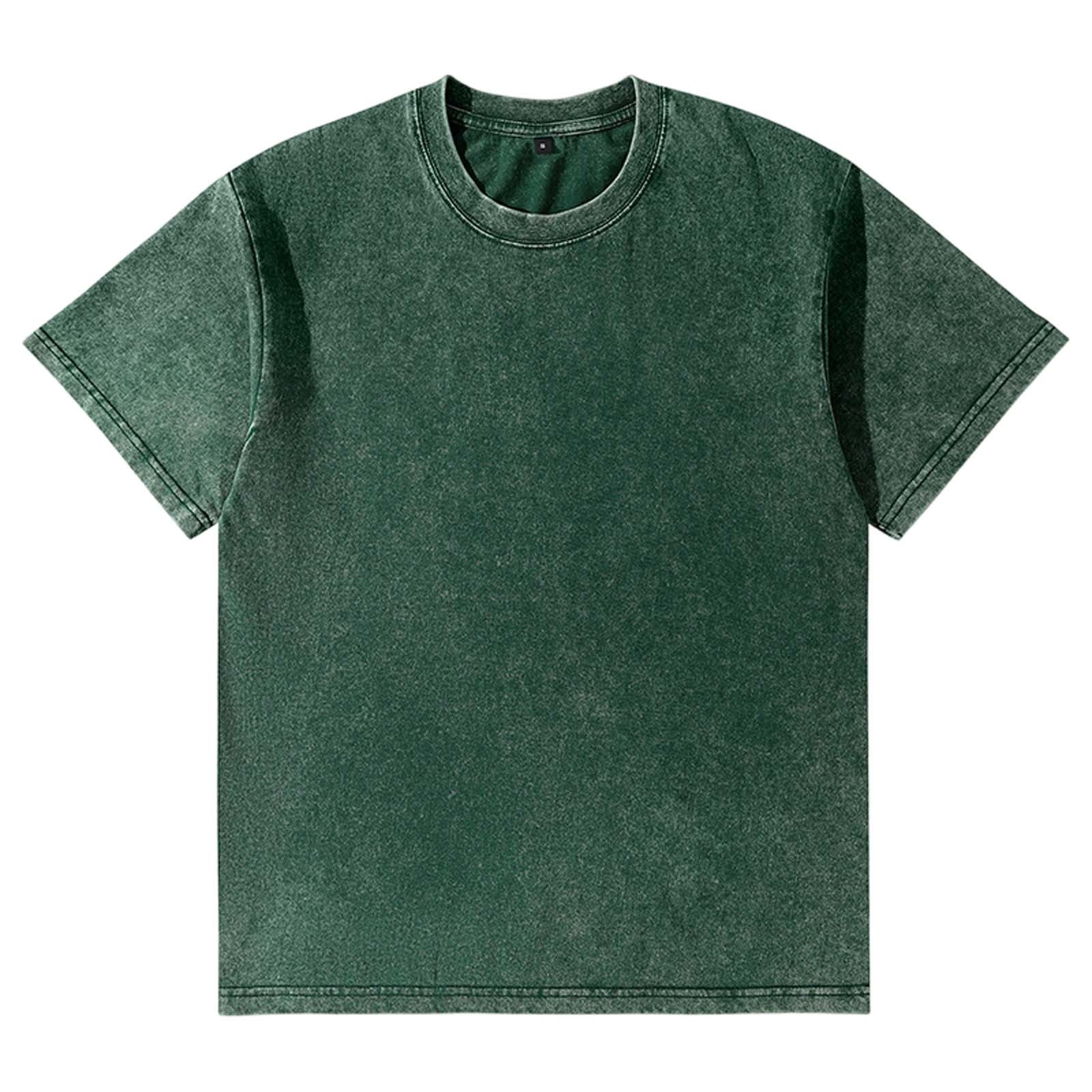 CONZONE Mens T Shirt Short Sleeve Crew Neck Solid Color Summer ...