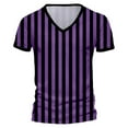thumbnail image 1 of CONZONE Mens T-Shirts Short Sleeve T Shirts for Men Casual V Neck Striped Lightweight Tees Soft Cozy Athletic Tops, 1 of 4