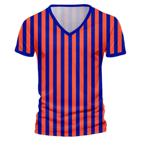 CONZONE Mens T-Shirts Short Sleeve T Shirts for Men Casual V Neck Striped Lightweight Tees Soft Cozy Athletic Tops