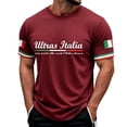 thumbnail image 1 of CONZONE Mens T-Shirts Short Sleeve T Shirts for Men Crew Neck Italy Liberation Day Graphic Casual Summer Tee Tops, 1 of 4