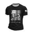 thumbnail image 1 of CONZONE Mens Tshirts Short Sleeve Patriotic T-Shirts for Men Casual Remember Veteran Letter Graphic Crew Neck Lightweight Tees Cozy Summer Tops, 1 of 3