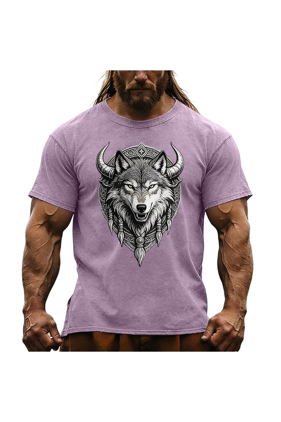 Mens Tshirts Short Sleeve T-Shirts for Men Casual Viking Mythology Graphic Crew Neck Lightweight Tees Cozy Summer Tops