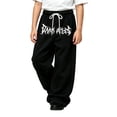 thumbnail image 1 of CONZONE Toddler Boys Baggy Sweatpants Y2K Graphic Joggers for Boys Drawstring Fall Winter Athletic Trousers with Pockets, 1 of 5