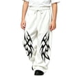 thumbnail image 1 of CONZONE Toddler Boys Baggy Sweatpants Y2K Graphic Joggers for Boys Drawstring Fall Winter Athletic Trousers with Pockets, 1 of 5