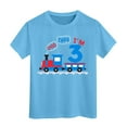thumbnail image 1 of CONZONE Toddler Boys Tshirts Cartoon Train Graphic Short Sleeve T-Shirt for Boys Crew Neck Lightweight Loose Fit Kids Spring Summer Tops, 1 of 4