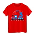 thumbnail image 1 of CONZONE Toddler Boys Tshirts Cartoon Train Graphic Short Sleeve T-Shirt for Boys Crew Neck Lightweight Loose Fit Kids Spring Summer Tops, 1 of 4