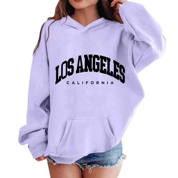 CONZONE Toddler Girls Hoodies Long Sleeve Hooded Sweatshirts for Girls Letter Graphic Soft Fall Winter Pullover Hoodies With Pocket Size 2-3 Years