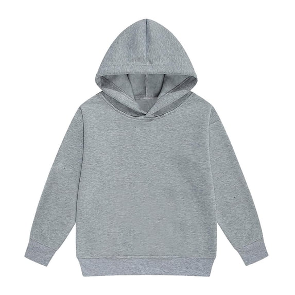 CONZONE Toddler Girls Hoodies Long Sleeve Hooded Sweatshirts for Girls Solid Color Soft Fall Winter Pullover Hoodies Size 4-5 Years