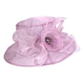 thumbnail image 1 of CONZONE Women Floral Hat Fashion Wide Brim Lace Sun Hats For Wedding Tea Party Photograph, 1 of 3