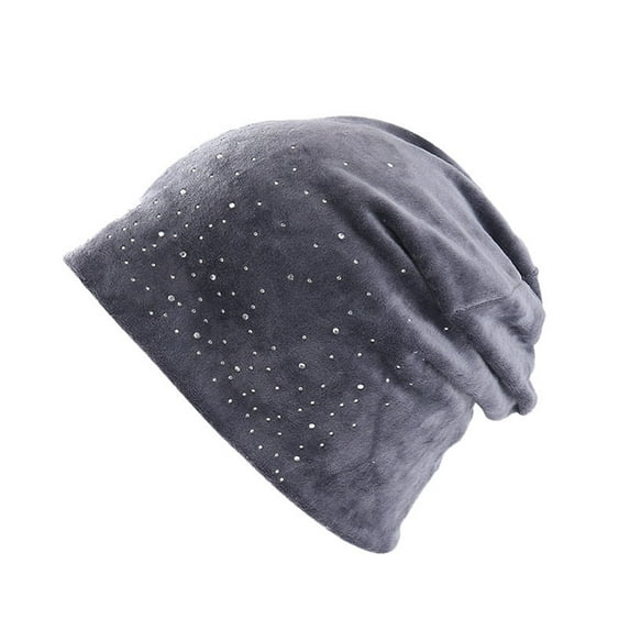 CONZONE Women's Loose Winter Hat Sequin Rivet - Walmart.com