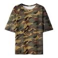 thumbnail image 1 of CONZONE Women's T Shirts Short Sleeve T-Shirts for Women Trendy Camouflage Soft Loose Fit 2026 Fashion Tops for Lady, 1 of 5