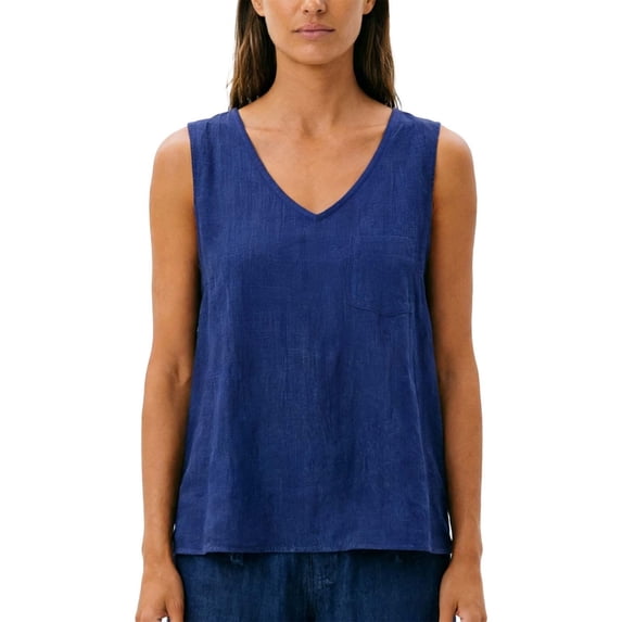 CONZONE Women's Tshirts Sleeveless T Shirts for Women Casual Crew Neck Embroidery Lightweight Tees Soft Cozy Tops