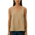 thumbnail image 1 of CONZONE Women's Tshirts Sleeveless T Shirts for Women Casual Crew Neck Embroidery Lightweight Tees Soft Cozy Tops, 1 of 4