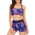 thumbnail image 1 of CONZONE Womens Bikini Sets With Shorts 2 Peice Swimsuits for Women High Waisted Graphic Lightweight Summer Beach Bathing Suits, 1 of 5