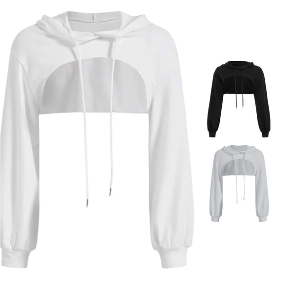 CONZONE Womens Hoodies Long Sleeve Drawstring Hooded Sweatshirts For Women Solid Color Fashionable Fit Cozy Fall Womens Hoodies With Pocket