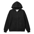 thumbnail image 1 of CONZONE Womens Leopard Hoodies Long Sleeve Zip Up Hooded Sweatshirts for Women Drawstring Fall Winter Pullover Tops, 1 of 5