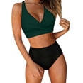 thumbnail image 1 of CONZONE Womens Period Tankini Sets 2 Peice Swimsuits for Women Menstrual Leakproof Swim Bottoms Solid Color Lightweight Summer Beach Bathing Suits, 1 of 7
