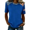 thumbnail image 1 of CONZONE Womens Usa 250Th Anniversary T-Shirts Short Sleeve Independence Day T Shirts for Women Casual Crew Neck Patriotic Usa Flag Graphic Lightweight Tees Soft Cozy Dailywear, 1 of 4