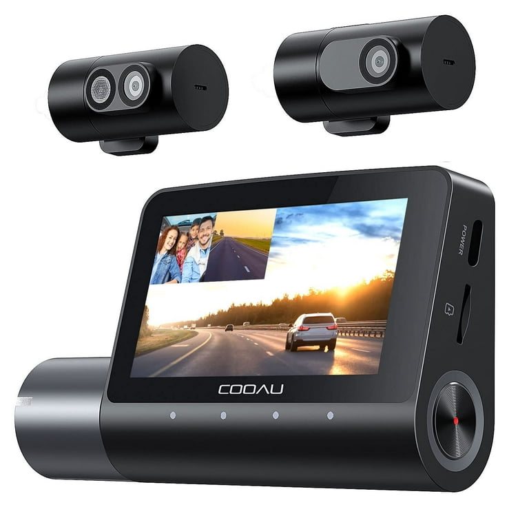 Dash Cam Front and Rear, Dash Camera for Cars WiFi/APP Control Dual Dashcam  W/ 64GB Card, 2.5K Dash Cam Front+1080P Rear Car Camera W/Super Night