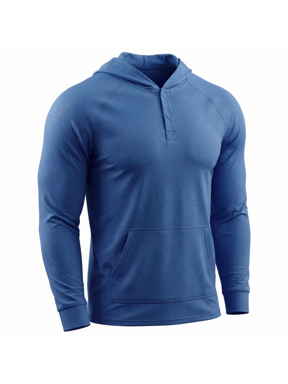 Men's Lightweight Pullover Hoodie Long Sleeve Sweatshirt Comfort Travel Hoodie, Mens Hoodies with Pocket