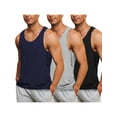 thumbnail image 1 of Coshow 3 Pack Men's Casual Tank Tops Cotton O-neck Lightweight Comfort sleeveless T-Shirts, 1 of 5