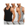 thumbnail image 1 of Coshow 3 Pack Men's Casual Tank Tops Cotton O-neck Lightweight Comfort sleeveless T-Shirts, 1 of 5