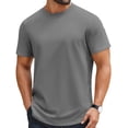 thumbnail image 1 of COOFANDY Big and Tall Shirts for Men Cotton T-Shirts Short Sleeve Plain Casual Tees Crew Neck T Shirts, 1 of 6