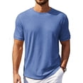 thumbnail image 1 of COOFANDY Black T Shirts for Men Summer Basic Short Sleeve Tees Crewneck Plain Casual T Shirts, 1 of 6