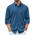 thumbnail image 1 of COOFANDY Men's Wrinkle Free Shirt Long Sleeve Casual Button Up Shirts Slim Fit Business Dress Shirt, 1 of 6