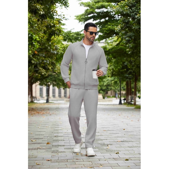 COOFANDY Casual Tracksuit for Men Sweatsuits Sets 2 Piece Athletic Running Track Suits Jogger Set