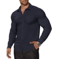 thumbnail image 1 of COOFANDY Dress Shirts for Men Muscle Fit Shirts for Men Wrinkle Free Dress Shirts, 1 of 4