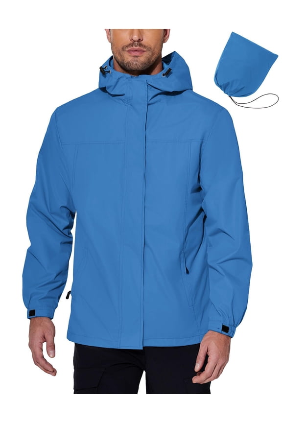 Golf Windbreaker Rain Jacket Men's Raincoat Ligtweight Packable Rain Jackets Waterproof Outdoor Jackets