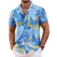thumbnail image 1 of COOFANDY Hawaiian Shirt for Men Short Sleeve Button Down Shirt Men Vacation Shirts Beach Summer Shirts, 1 of 6