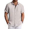 thumbnail image 1 of COOFANDY Hawaiian Shirt for Men Short Sleeve Button Down Tropical Shirts Summer Vacation Beach Shirts with Pocket, 1 of 6