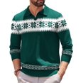 thumbnail image 1 of COOFANDY Long Sleeve Polo Shirts for Men Knit Polo Sweater Lightweight Ribbed Pullover Sweater, 1 of 6