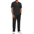 thumbnail image 1 of COOFANDY Men' 2 Pieces Outfits Casual Quarter Zip Polo Shirt and Jogging Pants Summer Tracksuits Set, 1 of 6