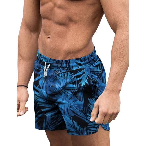 COOFANDY Men Bathing Suit Swimwear Square Leg Chubbies Sexy Elastic Board Short
