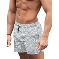 thumbnail image 1 of COOFANDY Men Bathing Suit Swimwear Square Leg Chubbies Sexy Elastic Board Short, 1 of 4