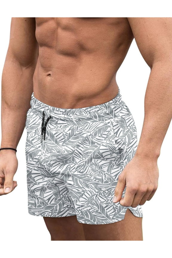 Men Bathing Suit Swimwear Square Leg Chubbies Sexy Elastic Board Short