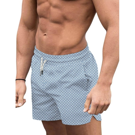 COOFANDY Men Bathing Suit Swimwear Square Leg Chubbies Sexy Elastic Board Short