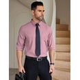 thumbnail image 1 of COOFANDY Men Button Down Long Sleeve Shirts Regular Fit Suit Shirt Business Dress Shirts Men, 1 of 7