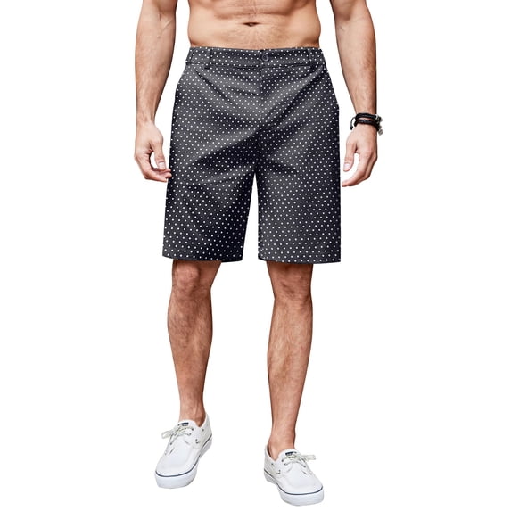 COOFANDY Men' Casual Linen Shorts 8 Inch Inseam Elastic Waist Lightweight Summer Beach Shorts