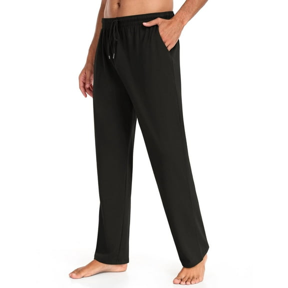 COOFANDY Men's Knit Track Pants Running Jersey Athletic Jogger Straight Leg Pants