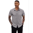 thumbnail image 1 of COOFANDY Men Dress Shirt Summer Evening Regular Fit Polyester Stretchy Button Down Shirts with Chest Pocket, 1 of 5
